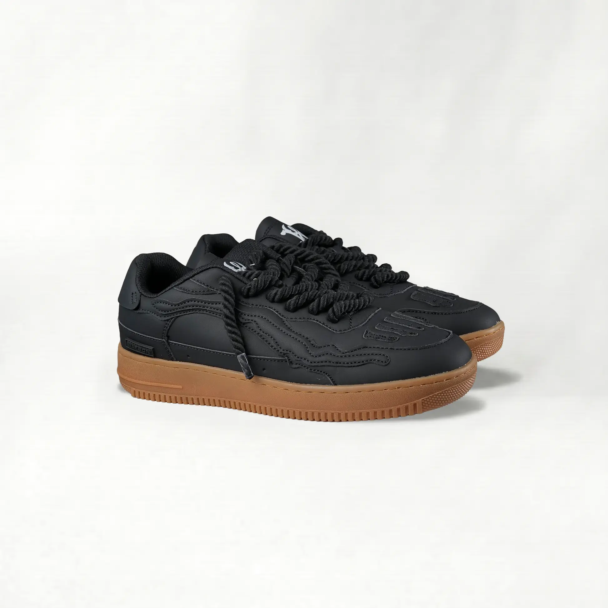 WATSON BONES Athletic Casual Sports Shoes, Black Gums Footwear for Sports & Outdoor Activities