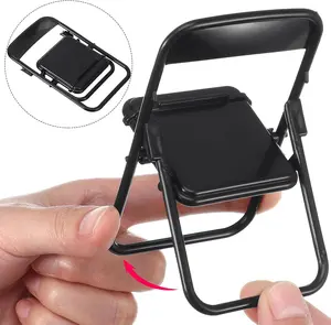 Folding Chair Phone Stand, Mini Desktop Cell Phone Holder for Desk, Random Color