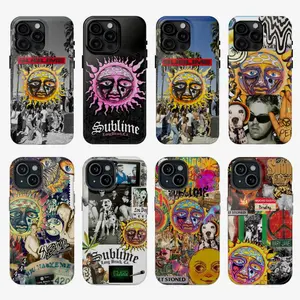 8 Styles Sublime Phone Case, Sun Logo Art Edition, Fits iPhone 11–17, SE, X, XR & Samsung Galaxy S21–S25, Gift for men and women, Trending 25 S