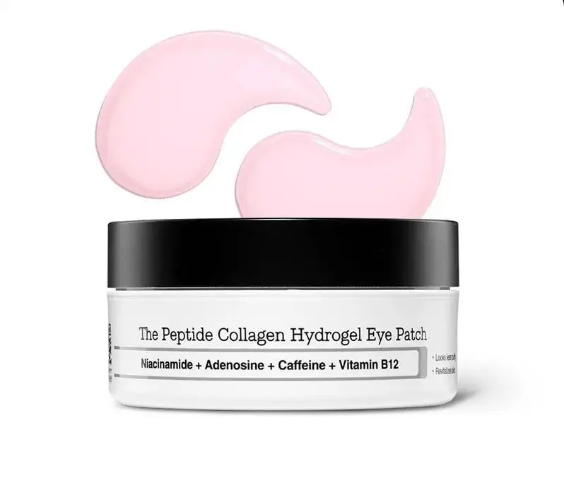 Peptide Collagen Hydrogel Eye Patches (60 Count) - Under Eye Patches for Depuffing Bags in 10 Minutes, Under Eye Care, Hydrogel Eye Masks