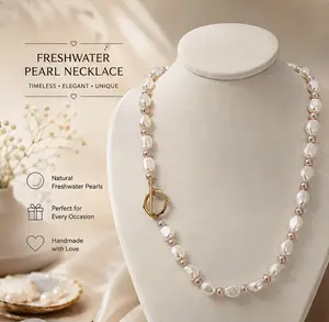 【Live Customization】Natural Pearl Jewelry  Customization.Standard necklace length: 18in (please confirm different size)
