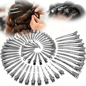 Woman Hair Care Clips Metal Steel Hairdressing Sectioning Clip Clamps Barber Hair Cut Use Styling Tools Hair Root Fluffy Hairpin