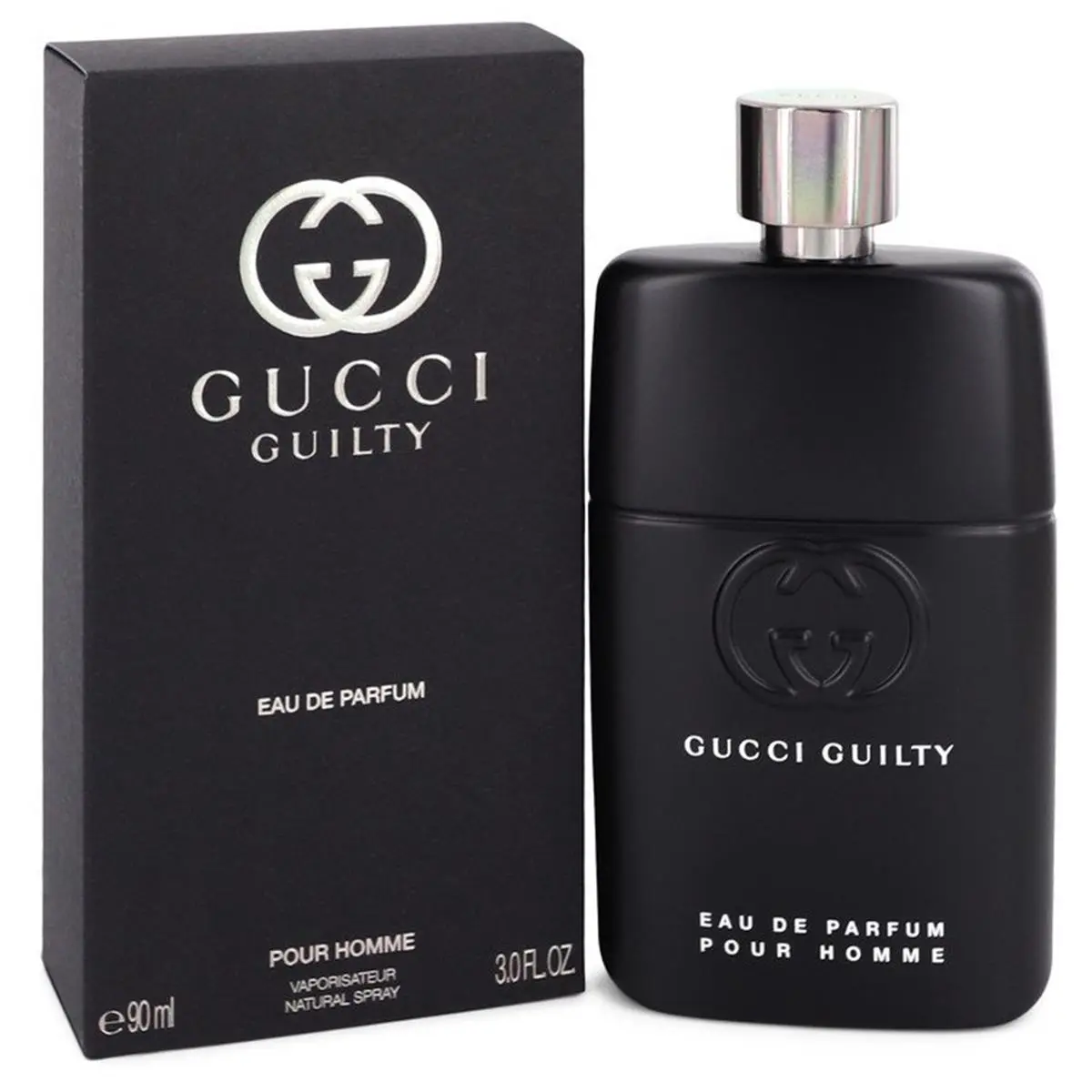 Gucci Guilty Pour Homme Men's Luxury Fragrance Spray - 3 oz Eau De Parfum, Fresh Citrus Rush Wood Scent with Lemon, Cedar, Lavender Notes, Long-Lasting Designer Bottle Fragrance