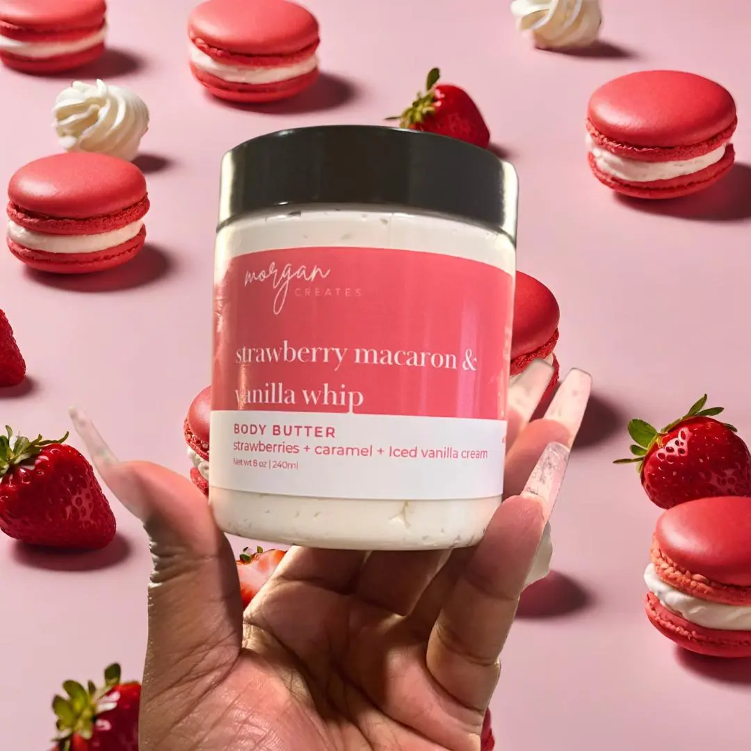 Strawberry Macaron & Vanilla Whip Body Butter