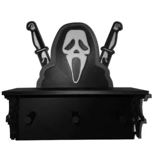Ghost Face Key Holder and Wall Shelf with Unique Design and Functional Storage for Horror Movie Lovers