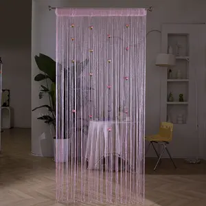 Rose Flower String Curtain, 1 Count Romantic Exquisite Door Curtain, Doorway Curtain, Home Decoration Curtain, Home Decor for Living Room Bedroom Hotel Salon
