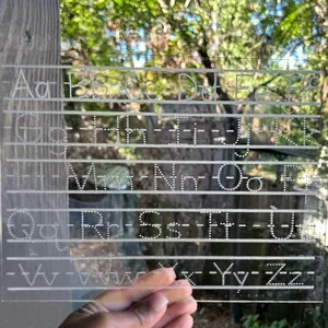 Clear Plastic Trace and Learn