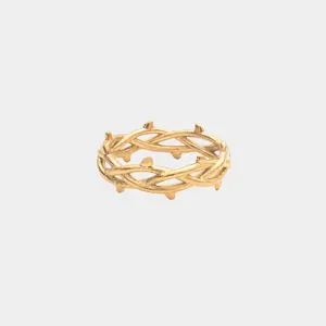 Crown of Thorns Ring - Gold