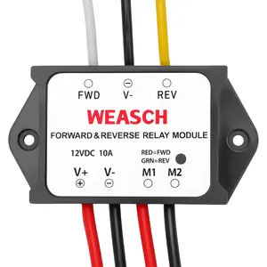 Forward and Reverse Relay Module, 12V 10A Pre-Wired with LED Light, for Motor/Linear Actuator, Reversing Relay Module