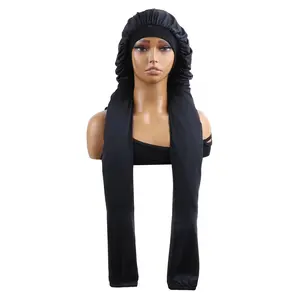 2-in-1 Sleep Bonnet for Braids & Long Hair – UV Shield, Water-Resistant, Breathable Pantyhose Design