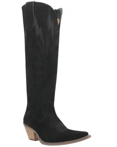 Dingo Women's Women'S Thunder Road Western Performance Boot Snip Toe - Di597-Black Dingo Women's Women'S Thunder Road Western Performance Boot Snip Toe - Di597-Black