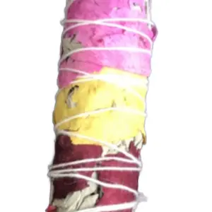 Rose wrapped sage bundle (medium size)