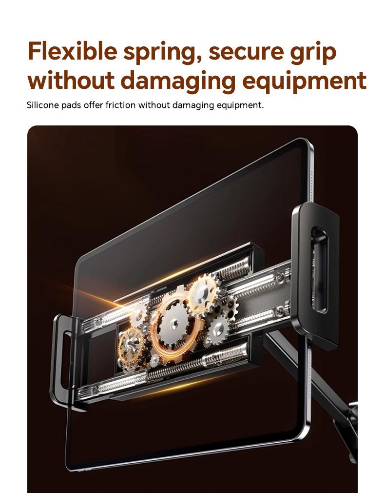 Metal Cantilever Stand For Phone & TabletMulti-angle Adjustable For Bedside Streaming, Office Work, Or Online Classes. Instantly Folds Flat To Save Space. Compatible With IPad, IPhone, Modern Design With Durable Construction For Reliable Support.