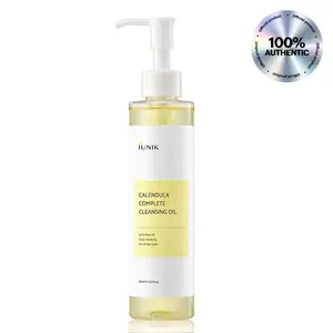 IUNIK Calendula Complete Cleansing Oil - Official Product Korean Gentle Blackhead Melting and Makeup Remover Facial Oil Cleanser (6.7 fl oz)