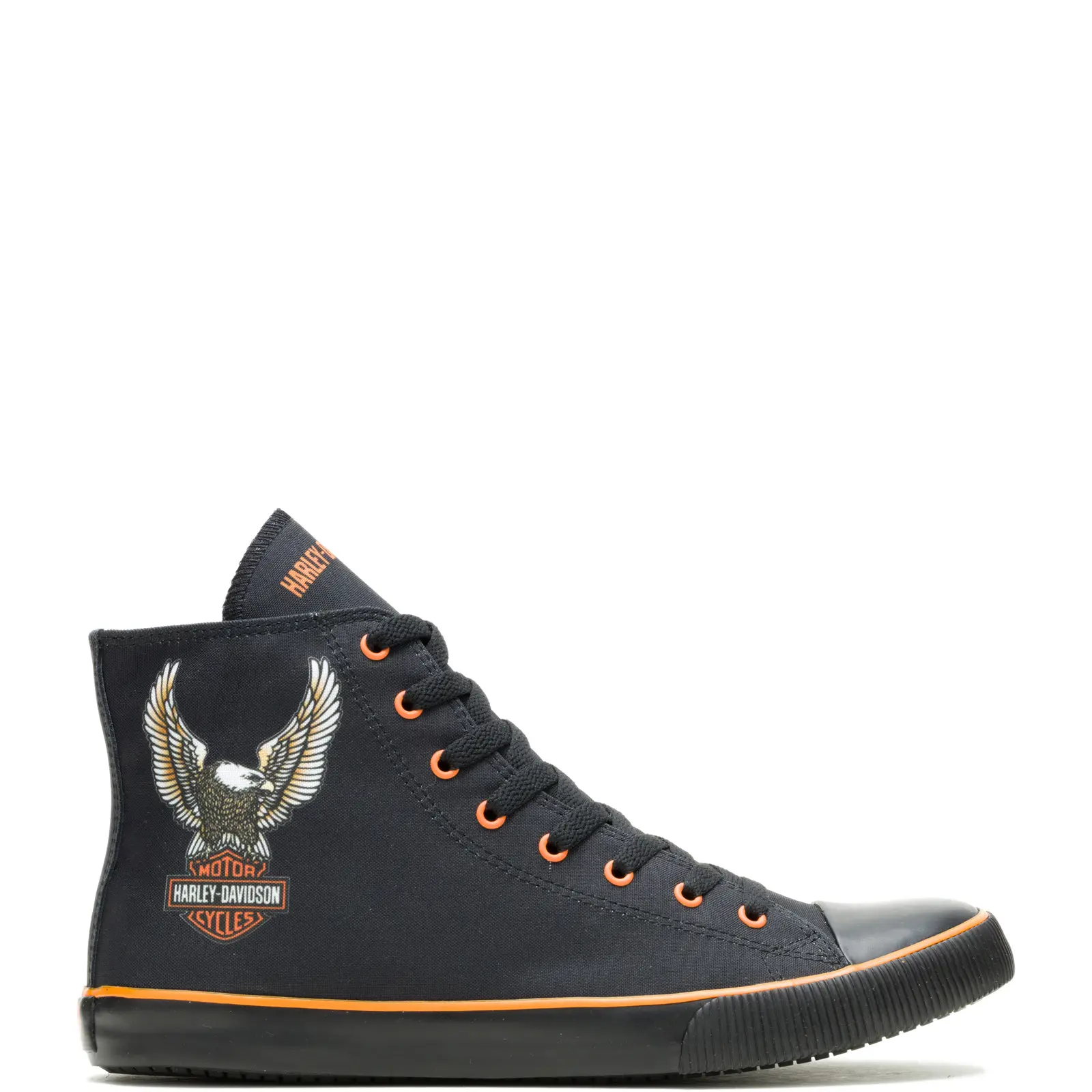 Harley-Davidson Nathan Eagle 4.25 Inch Mens Black Lifestyle Sneakers Shoes