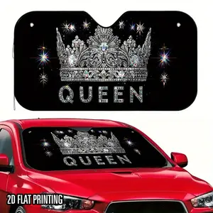 1pc Car Sunshade, Foldable Sunshade Cover - Front Windshield Shade with Foldable Design, 4 Suction Cups, Space-Saving Storage, Compatible with SUVs, Sedans, Trucks - Vehicle Accessory for Women Drivers, Sun Protection