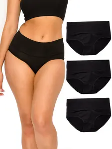 Protective Period Underwear for Women and Teen Girls Leak Proof Cotton Panties Womenswear Comfortable Fits Stretchy Comfort Basic