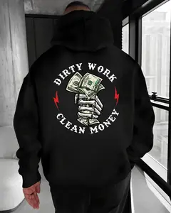 Dirty Work Clean Money T-Shirt, Sweatshirt, Hoodie – Skeleton Hand Cash Graphic, Bold Statement Unisex Apparel