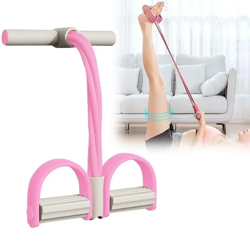 Multifunction Tension Rope Ab Shaper & Full Body Toner, Upgraded 6-Tube Pedal Puller Rope for Intense Sit-Ups, Strength, Core Workout Equipment, Yoga Fitness Equipment & Yoga Stretching, Abdominal Exercise Equipment