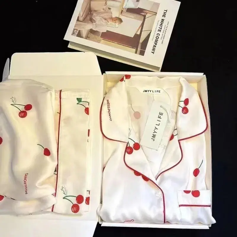 Silk 2 Pieces Pajamas for Women