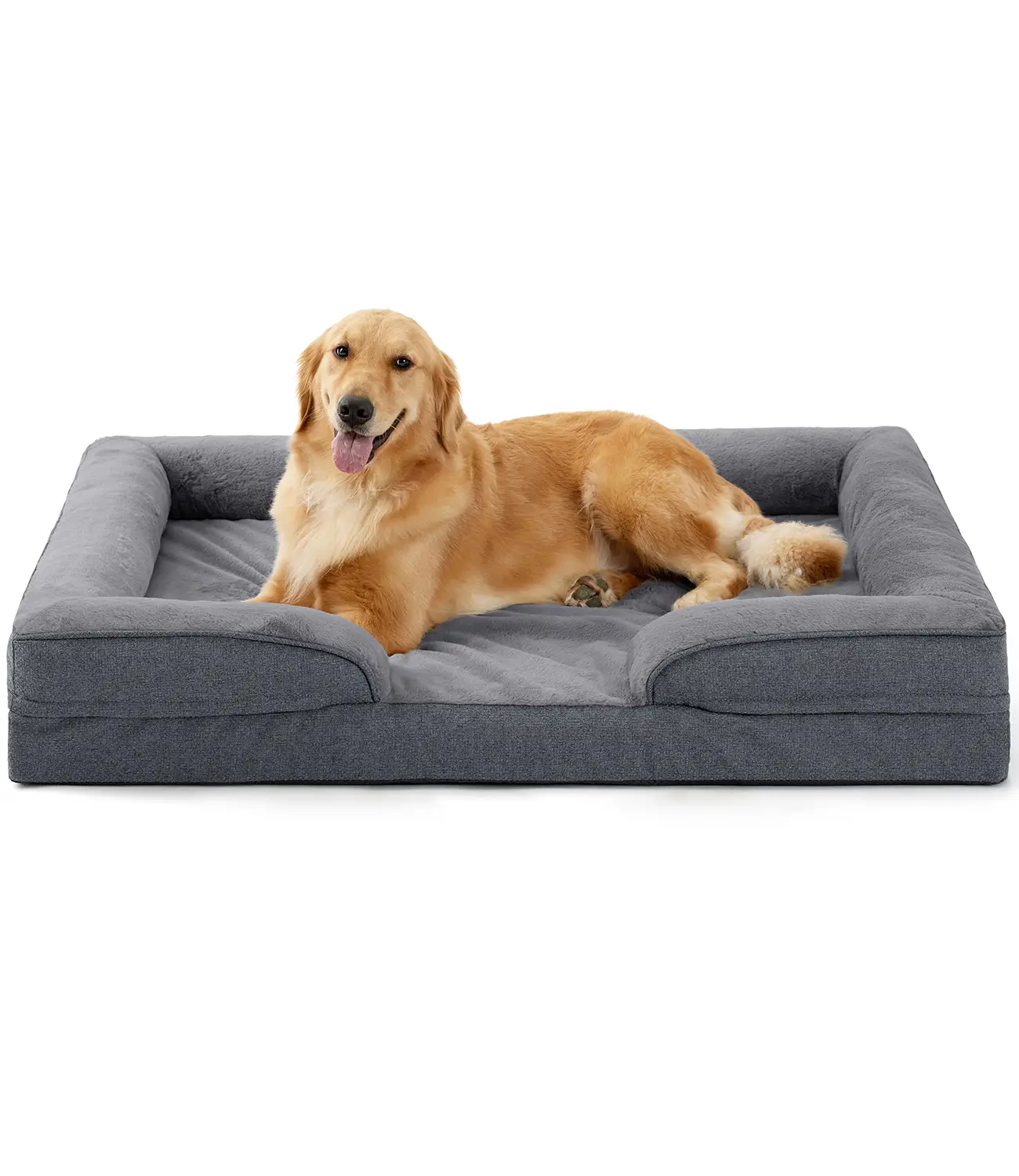 Made4pet Orthopedic Dog Beds for Large Dogs, Dog Sofa Couch Egg-Crate Foam 38" Pet Couch Bed with Washable Waterproof Cover