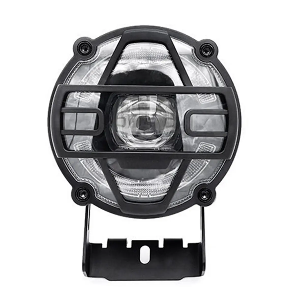 Universal Aluminum Alloy Horn Headlight, High Brightness Ebike Accessories with 36V-48V Power, Fast Cooling Design and Rotatable Mount, Luminous, Adjustable Angle, Bicycle, Rotating Mount