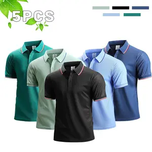 Men’s Short-Sleeve Polo Shirt, Trendy Color-Block Dopamine Hues, Ribbed Cut for Premium Feel, Skin-Friendly Smooth High-Quality Knit Fabric, Sporty Casual Style for Everyday Wear