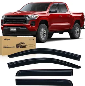 Nilight Window Visors for Chevrolet Colorado/GMC Canyon 2023 2024 2025 2026 Crew Cab, Out-Channel Window Wind Deflectors Rain Guards -4PCS