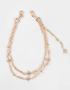 FULL TILT  Womens Star Daze Wallet Chain, Gold