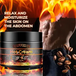 Caffeine Body Firming Cream, Tone Up Cream, Abdominal Tightening Lotion 120g, Boosts Skin Elasticity, Ideal for Pre-Workout Warm-Up & Massage