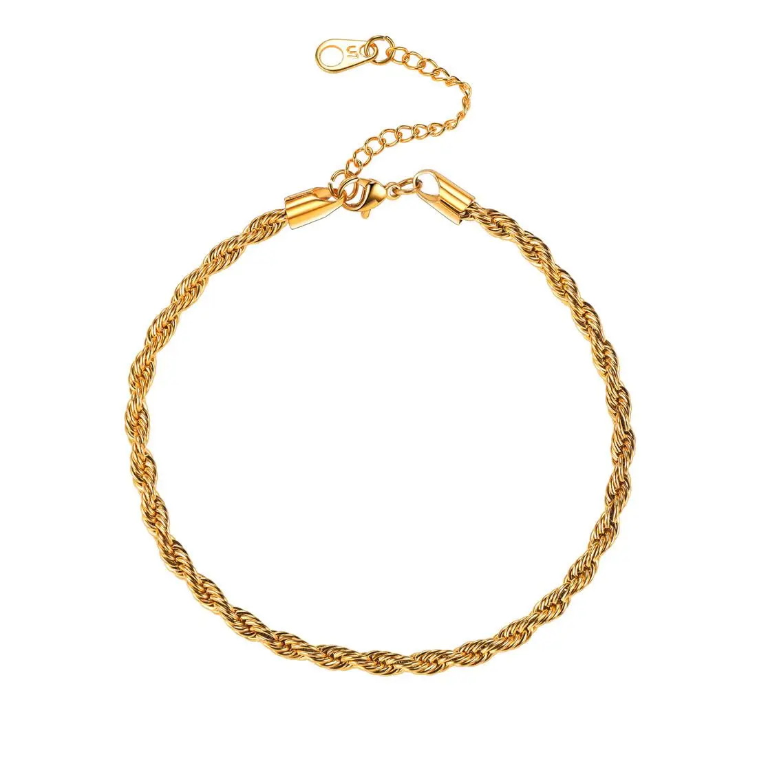 3MM Rope Chain-Golden