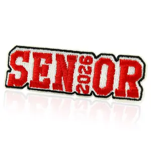 1 Count Senior Large Iron On Patches, 2026 High School Graduation Embroidered Patch for Backpacks Hats Jackets Jeans Clothes, DIY Graduation Gift Appliques for Teachers Students, Graduation Gear