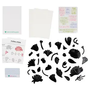 Crafts & Sewing Diamond Press Floral Stems Stamp and Die Kit