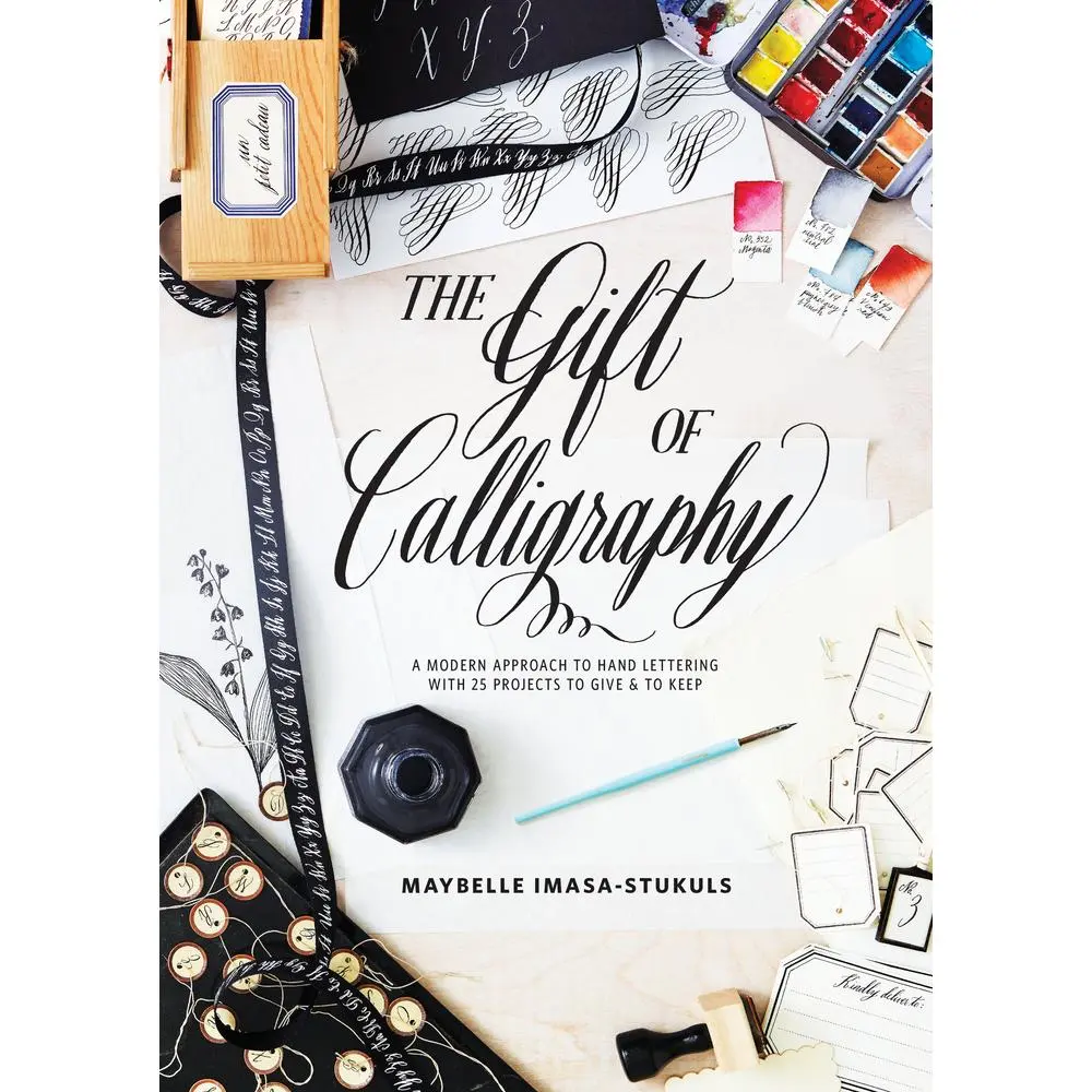 USED Book - The Gift of Calligraphy: A Modern Approach to Hand Lettering with 25 Projects to Give and to Keep by Imasa-Stukuls, Maybelle (Hardcover) - english