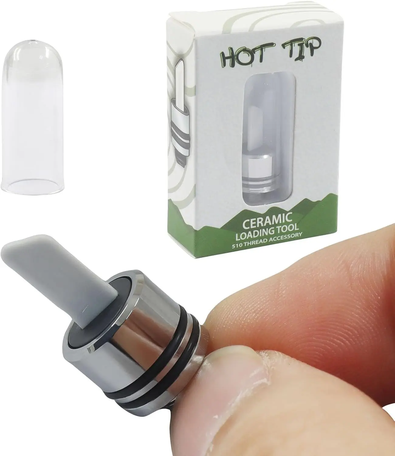 Ceramic Heating Head Tip, 3 Second Fast Heat Multi-Tool for Slicing Wax, Viscous Oil & Candles (Gold)