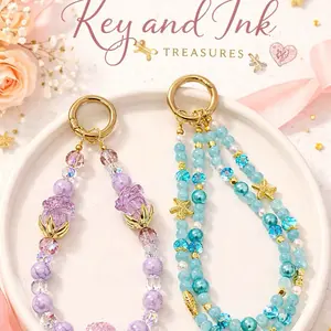 Live Purchase Only- $7 - DIY Keychains with Unique Designs and Decorative Accents - Perfect for Enhancing Your Creative Journey - Includes Phone Tags for Easy Attachment - Charm Cellphone