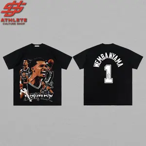 [Youth & Adult] Victor Wembanyama - Wemby 1 For Spurs Nation High-Quality 100% Cotton T-Shirt (Made In US), Go Spurs Go Hooper Shirt, Game Day Outfits, Gift For Basketball Fans, Basketball Graphic Tee