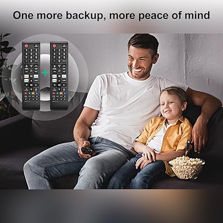 【Pack of 2】 New Universal Remote for All Samsung TV Remote, Replacement Compatible for All Samsung Smart TV, LED, LCD, HDTV, 3D, Series TV Universal Smart TV Controller for Home Entertainment