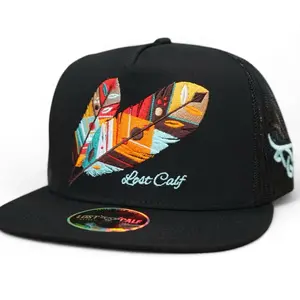 LOST CALF HAT TRIBAL FEATHER