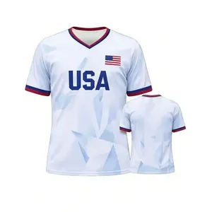 USA Soccer Jersey, Unisex All Over Print Football Shirt, Youth Adult Sportswear Top, Jersey Shirts 3