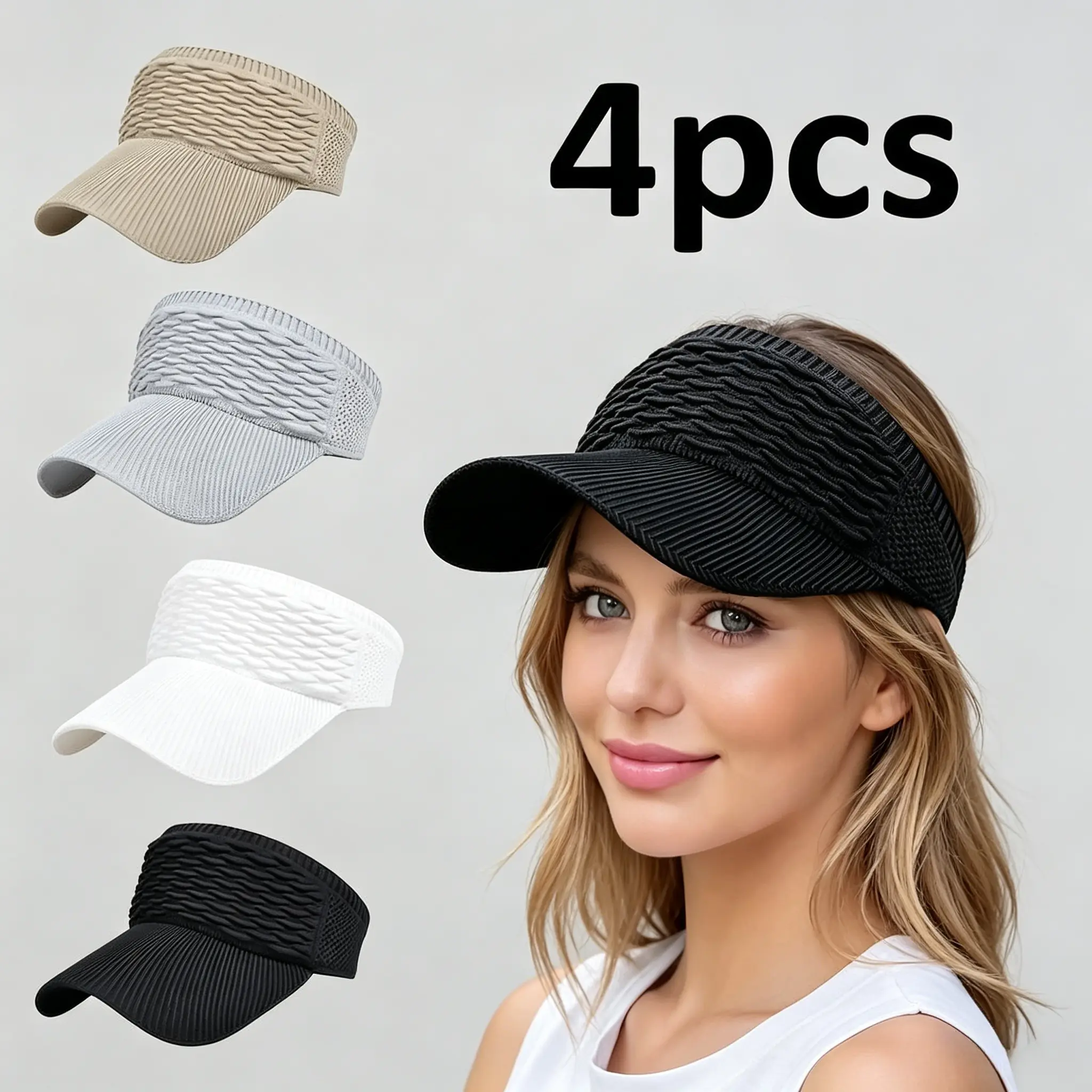 Open-Top Visor Hat — Summer Outdoor Sports, Running, and Sun Protection