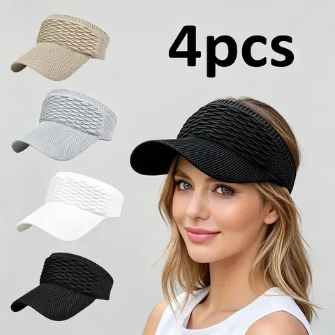 Unisex Open-Top Visor Hat for Adults - Ventilated, Breathable, Stylish Athletic Sports & Outdoor Hat with UV Protection for Summer Running, Visor Provides Essential Sun Protection