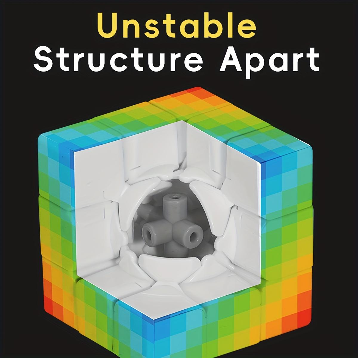 3x3x3 Cube Puzzle with UV Printed Gradient Patterns Smooth Speed Cube Relaxation Game Halloween Gift for Kids