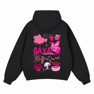 Oaxaca Mexico Pink Herencia Collection Sweater with Unique Design Elements Unisex Soft Feminine and Strong Pink Sweater for Niñas and Mujeres