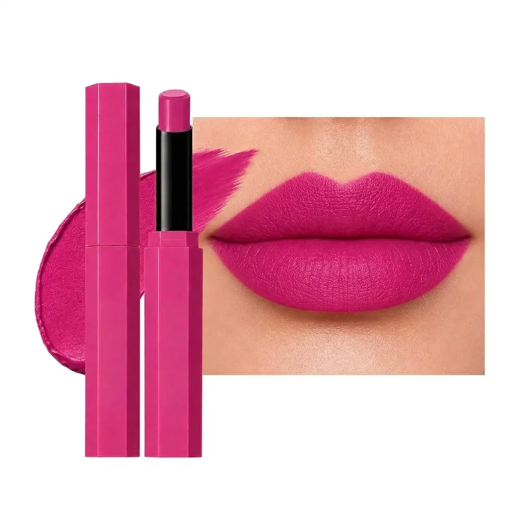 Matte Lipstick Long-Lasting, Beauty Gift for Women (#03 Fuchsia Dream)