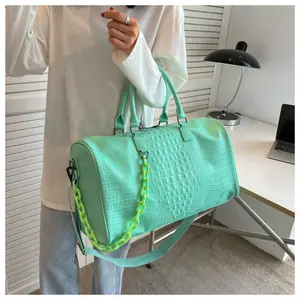 Unisex large-capacity travel bag| Soft fitness bag, new lightweight crossbody bag, available in multiple colors: pink, yellow, green, coffee, dark brown
