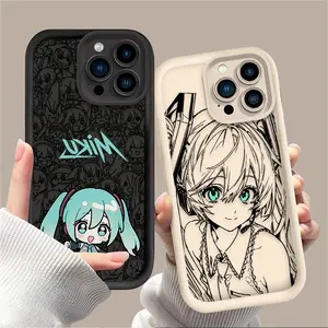 Cute H-Hatsunes Kawaii M-Miku Soft Phone Case For iPhone 17 Air 16 16E 15 14 13 12 11 Pro Max X XS X S Max XR SE 2020 SE4 7 8