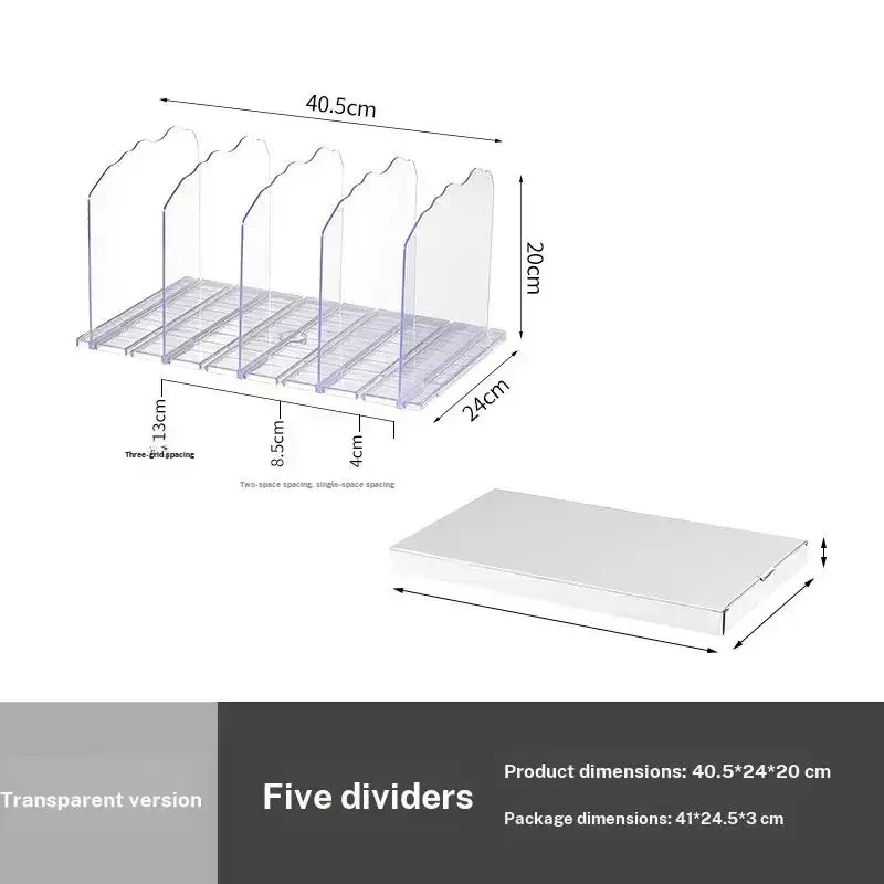 Transparent ABS [Wave Pattern Five Rows]