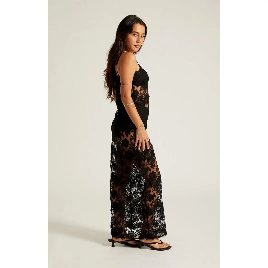 Beverly and Beck Women's Agnes Sheer Lace Festival Maxi Dress - TikTok Shop