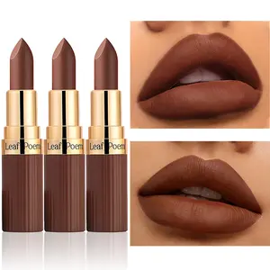 3pcs Matte Lipstick, Long-Lasting Waterproof Transfer-Proof Lip Stain with High Pigment Velvet Finish, Non-Drying Formula for Halloween Costume Makeup, Christmas Party, Music Festival & Daily Wear - Perfect for Bold Makeover Looks